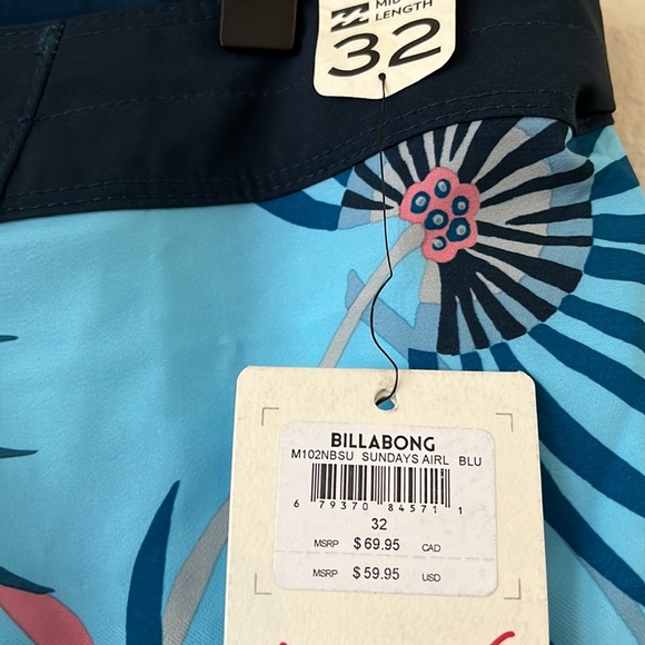 NWT Billabong 32/32 Board-shorts - Picture 3 of 5